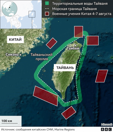 Китай объявил о продлении учений вокруг Тайваня