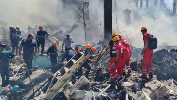 «Սուրմալու» առևտրի կենտրոնում որոնողափրկարարական աշխատանքները վերսկսվել են (տեսանյութ)