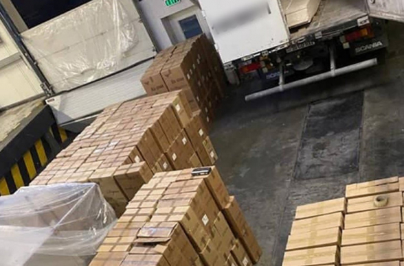 Փորձ է արվել ՀՀ-ից ՌԴ արտահանել չհայտարարագրված 199 հազար տուփ ծխախոտ (տեսանյութ)