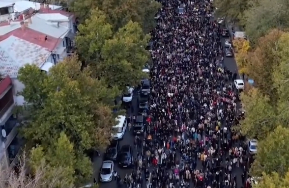 Митинг и шествие единства с высоты птичьего полета (видео)
