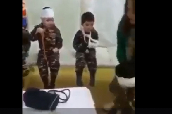 Տեսանյութ.Ադրբեջանում երեխաներին պատրաստում են, այսպես կոչված, «հաղթանակի օրվան»