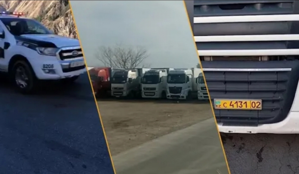 Լարսում կանգնած են միայն հայկական համարանիշերով բեռնատարները․ մյուսները խնդիր չունեն (տեսանյութ)