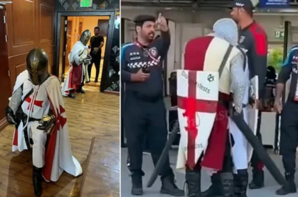 Կատարն անգլիացիներին արգելել է մուսուլմանների համար վիրավորական համարվող խաչակիրների հանդերձանքով մտնել մարզադաշտ (լուսանկար)