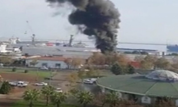 В порту Самсун в Турции произошел взрыв