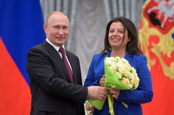 Պուտինը Մարգարիտա Սիմոնյանին պարգևատրել է Պատվո շքանշանով (տեսանյութ)