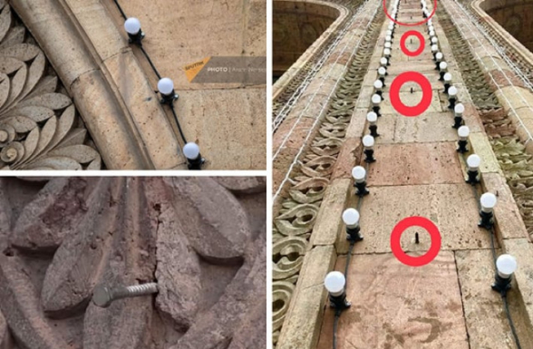 Ամանորից մեկ ամիս անց դեռ չեն վերանորոգվել Հանրապետության հրապարակի ծակծկված շենքերը․ «Հրապարակ»