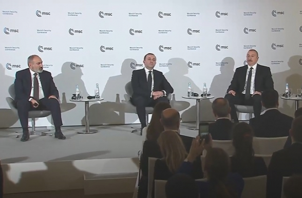 Дискуссия Пашинян-Гарибашвили-Алиев в рамках Мюнхенской международной конференции (видео)