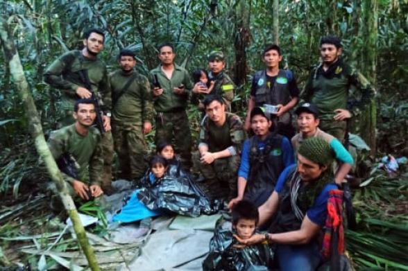 В Колумбии нашли детей, проведших 40 дней в джунглях после авиакатастрофы