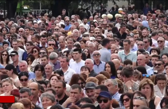 Митинг в Арцахе (видео)