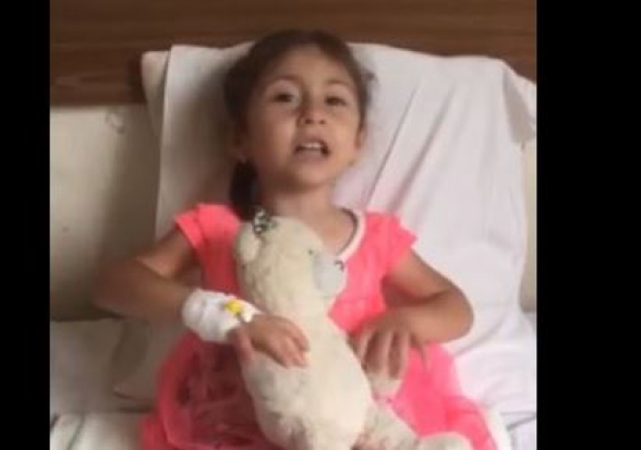«Есть только гречка и фасоль»: послание арцахского малыша из больничной палаты (видео)