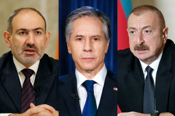 Блинкен обсудил с Пашиняном и Алиевым возможность заключения мирного договора