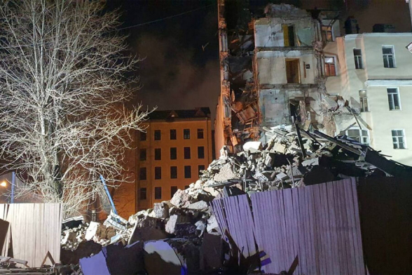 В центре Петербурга обрушилось 6-этажное здание