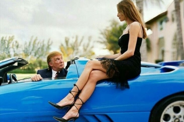 Թրամփին պատկանած կապույտ Lamborghini-ն կհանվի աճուրդի (լուսանկար)