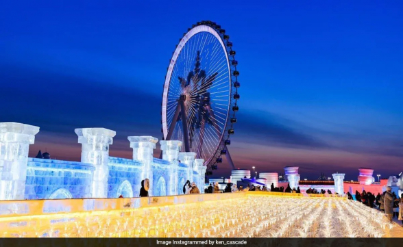 Չինաստանի ատրակցիոնը գերազանցել է համաշխարհային ռեկորդը՝ որպես սառույցով ամենամեծ ժամանակավոր զվարճանքի այգին (տեսանյութ)