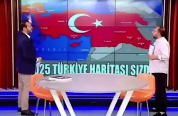 Турецкий канал показал карту Турции 2025 года с территориями Армении, Ирака, Сирии, Кипра