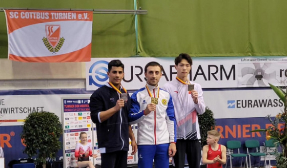 Армянский гимнаст Артур Давтян завоевал золото 2-го этапа Кубка мира в Германии (видео)