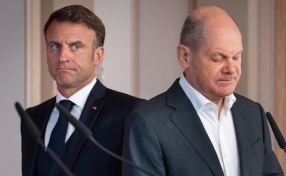 «Bloomberg» узнал о росте разногласий между Шольцем и Макроном из-за Киева