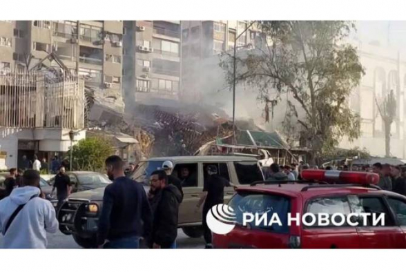 Իսրայելի հրթիռային հարվածից վնասվել է Դամասկոսում Իրանի դեսպանատունը (տեսանյութ)
