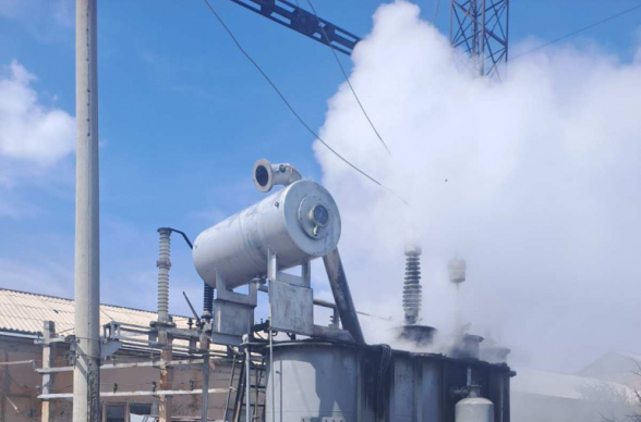 Հրդեհ՝ «Աղին» կայարանին մոտակա էլեկտրական ենթակայանում