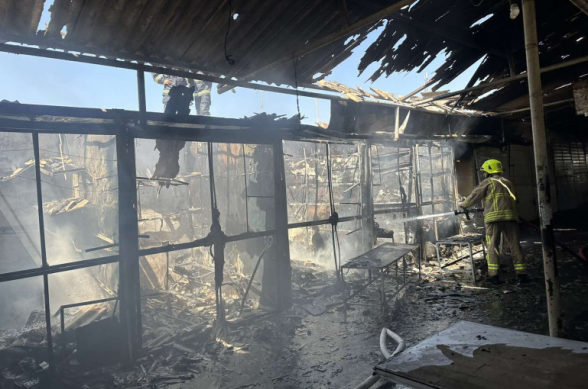 «Մալաթիա» տոնավաճառում այրվել է ավտոպահեստամասերի հատվածը. տոնավաճառն այսօր փակ է եղել. մանրամասներ