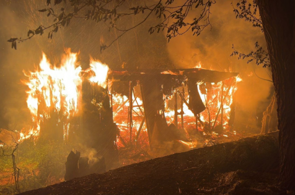 Հրազդանի կիրճում վագոն-տնակներ են այրվել