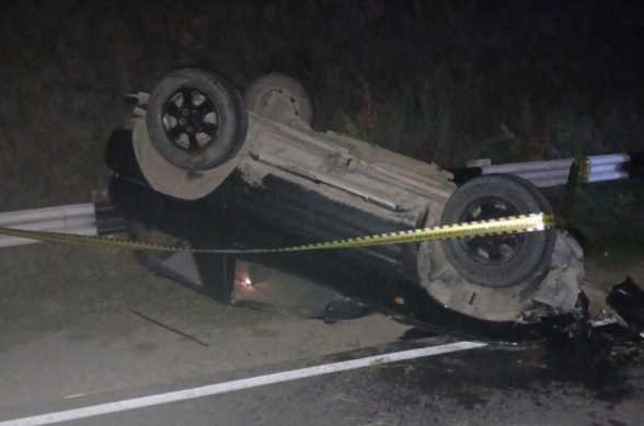 1 զոհ, 3 տուժած. «Toyota»-ն շրջվել է Սպիտակ-Գյումրի ավտոճանապարհին