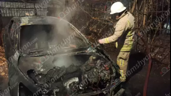 Երևանում հրկիզել են Արդարադատության նախարարության պաշտոնյայի «Nissan»-ը