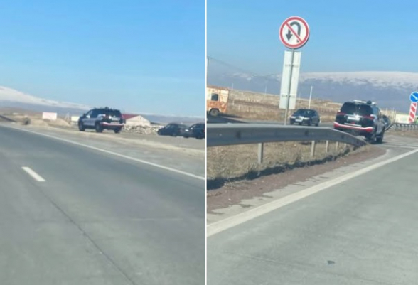 Ինչքան պարեկ ու ոստիկան կա, շարել են Երևան-Գյումրի ճանապարհին․ ժողկոնցլագերի պարետը ժամանում է Գյումրի (լուսանկար)