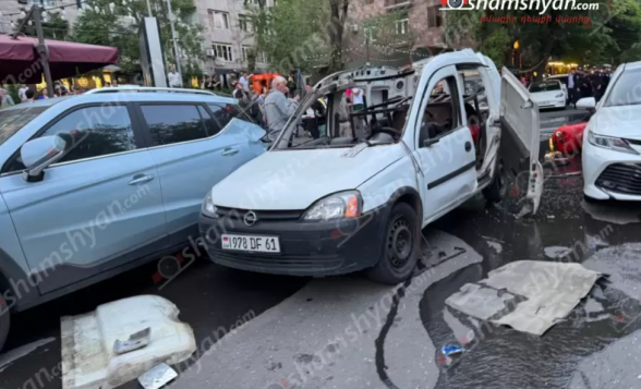 Վնասվել է մի քանի ավտոմեքենա, այդ թվում՝ «Porsche Cayenne», «BMW X5». նոր մանրամասներ Սարյան փողոցում տեղի ունեցած պшյթյունից (լուսանկար)