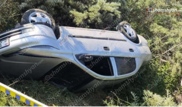 Սևանում բախվել են «Mazda»-ն և «Opel Astra»-ն․ վերջինը գլխիվայր շրջվել է․ կան տուժածներ