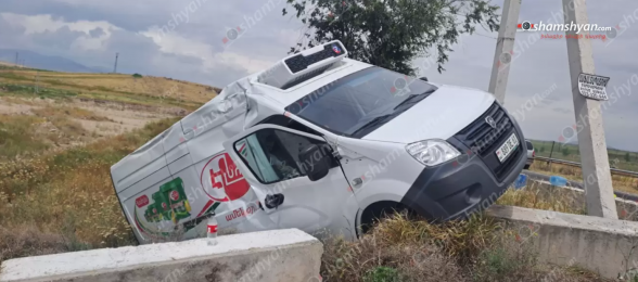 Կոտայքում բախվել են «Էլնոր» ընկերության «Գազել»-ն ու «ՎԱԶ 2107»-ը. կա 4 տուժած
