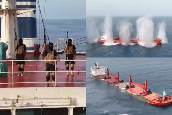 Хуситы опубликовали видео потопления греческого сухогруза «Magic Seas»