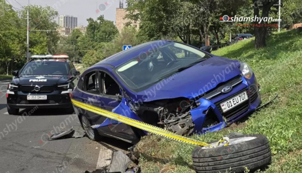 Երևանում. բախվել են «Ford Focus»-ն ու ՊՆ «Ուրալ»-ը. կա վիրավոր