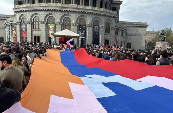 Митинг, посвящённый Дню независимости Арцаха (видео)