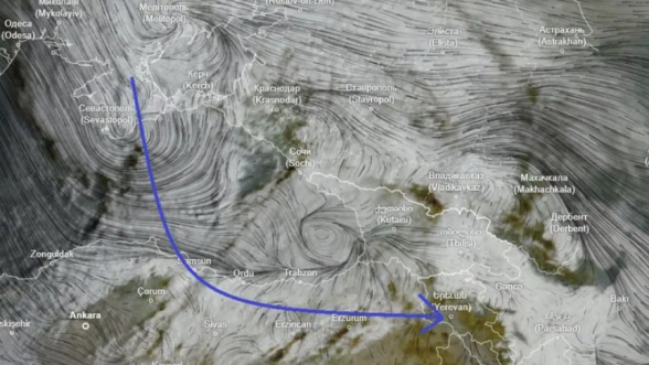 Սև ծովից Հայաստանին ակտիվ ցիկլոն է մոտենում (տեսանյութ)