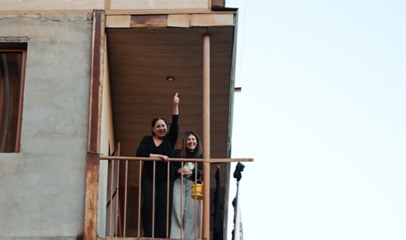 Тёплый приём эчмиадзинцев партии «Мать Армения» (видео)