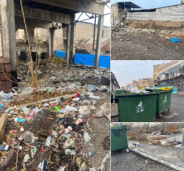 Էջմիածնում փողը դուրս են գրել, աղբը չեն հավաքել (տեսանյութ)