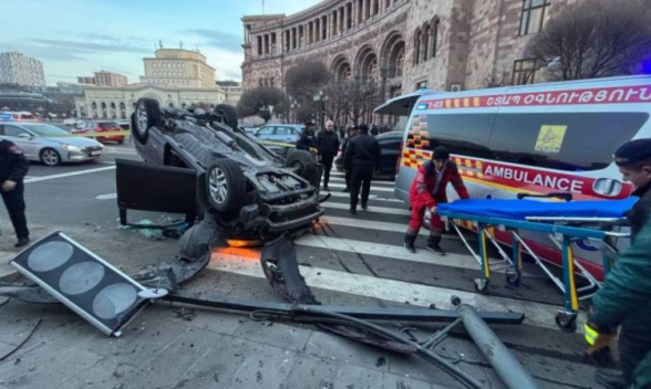 Խոշոր վթար՝ Կառավարության շենքի դիմաց