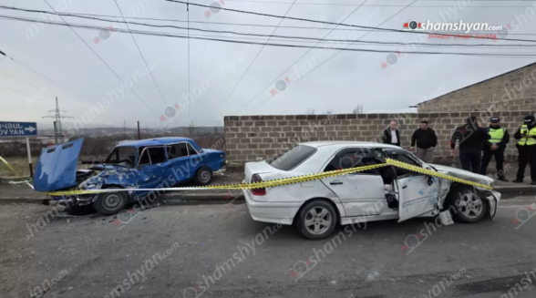Կոտայքի մարզում բախվել են «Mercedes»-ը և «ՎԱԶ 2106»-ը. կան տուժածներ