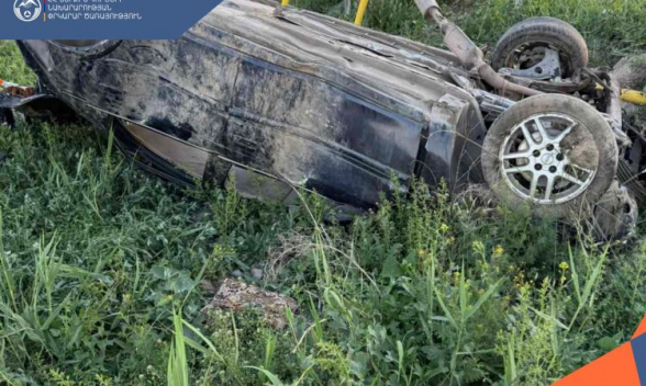 «Opel»-ը դուրս է եկել ճանապարհի երթևեկելի գոտուց և հայտնվել դաշտամիջյան հատվածում․ կա տուժած